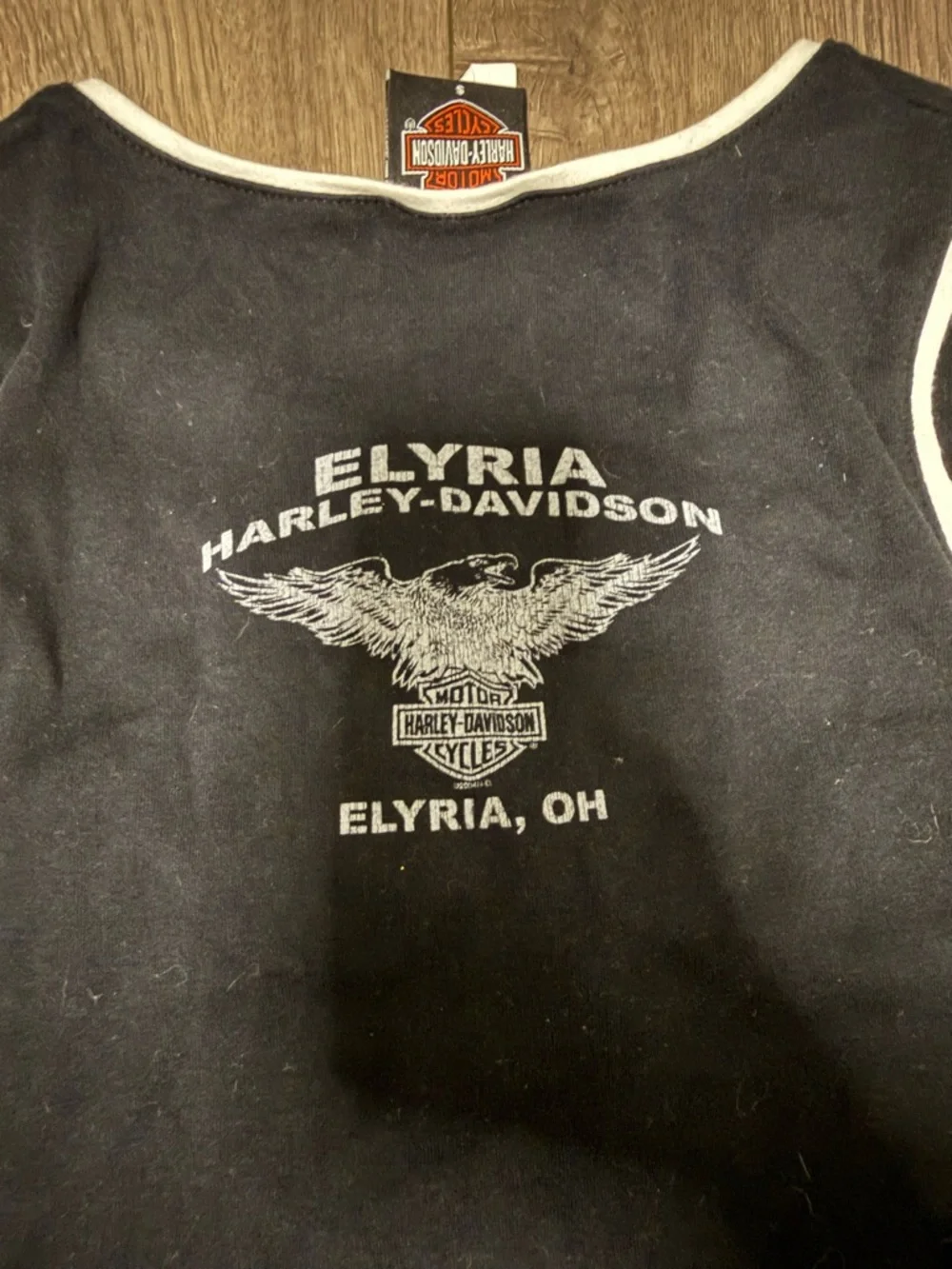 Harley-Davidson Black Tank with White Trim and Logo - Picture 6 of 6